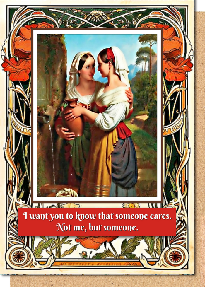 Someone Cares - Greetings Card