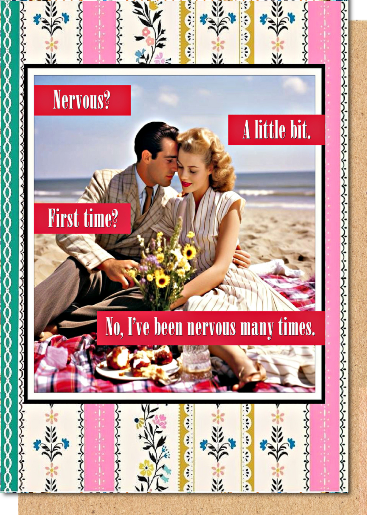 Nervous - Greetings Card
