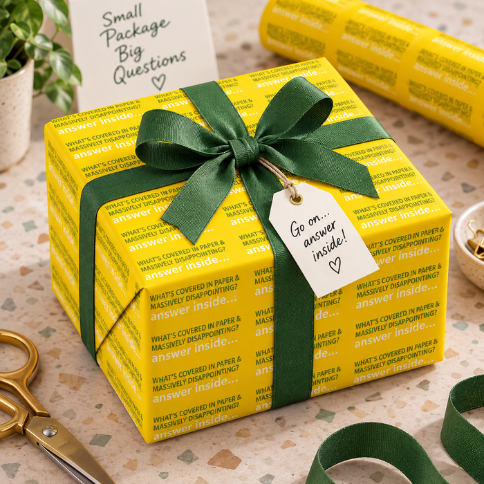 Massively Disappointing Wrapping Paper