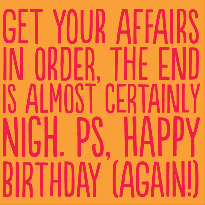 Affairs In Order