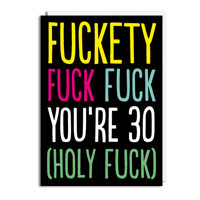 FUCKETY FUCK 30 BLACK