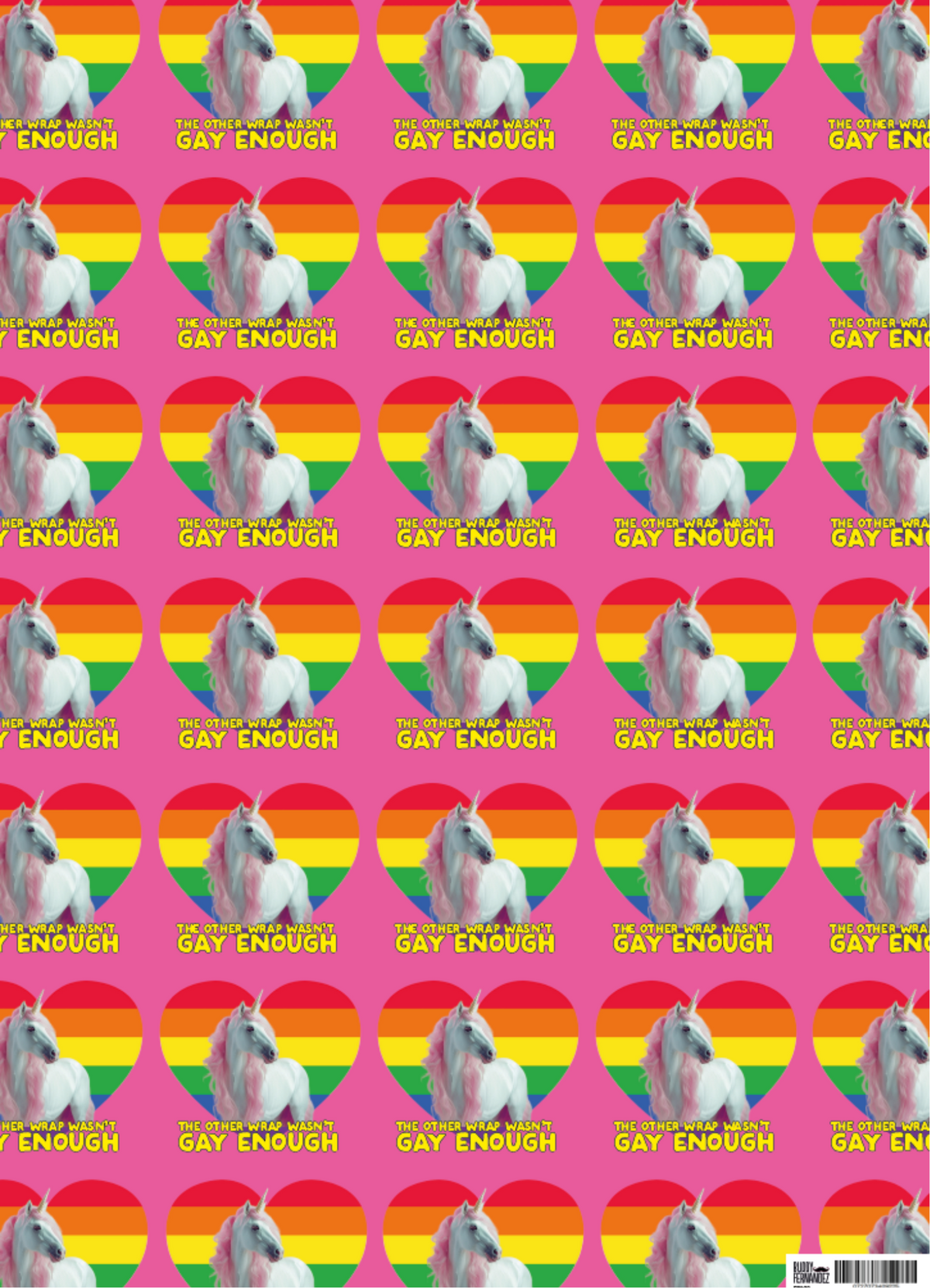 NOT GAY ENOUGH GIFT WRAP