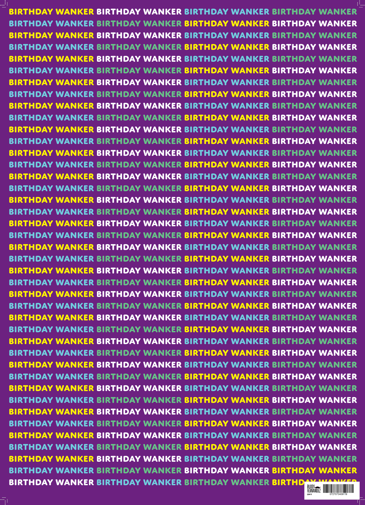 BIRTHDAY WANKER GIFT WRAP