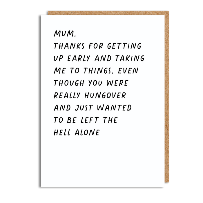 MUM ALONE