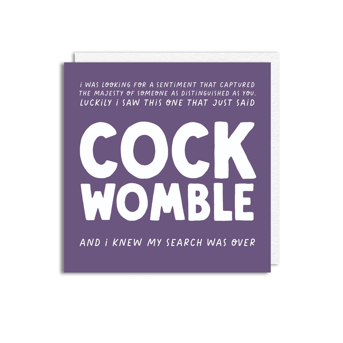 COCK WOMBLE