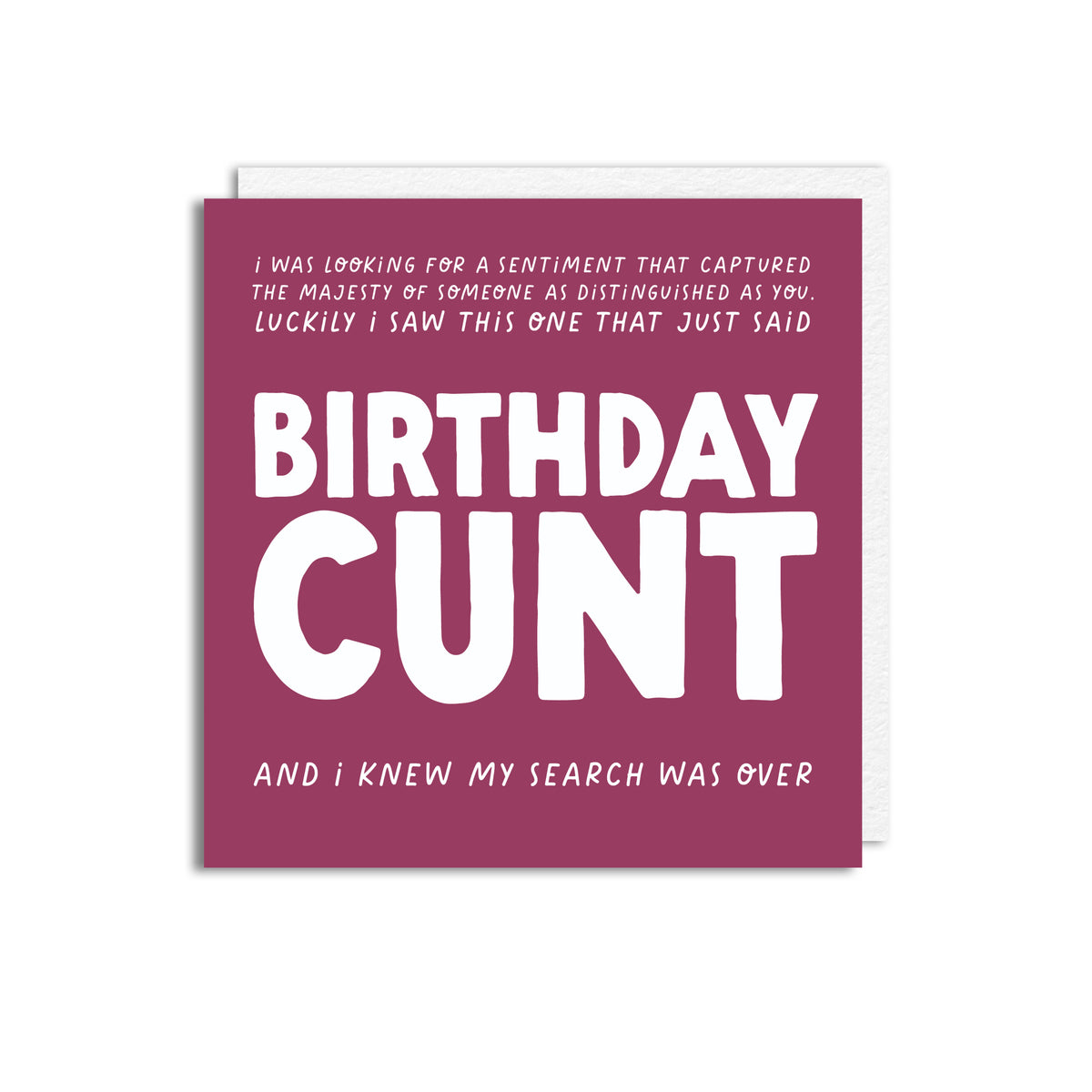 BIRTHDAY CUNT