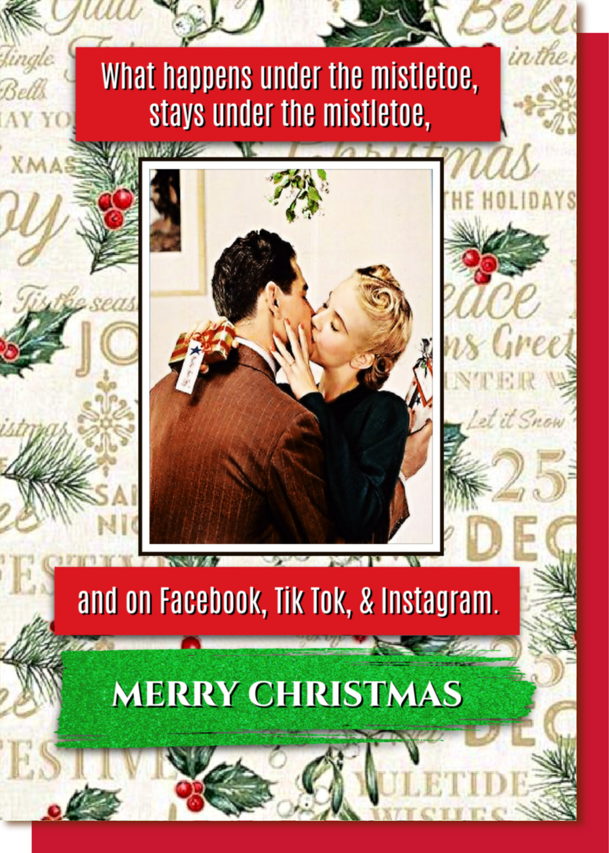 Mistletoe - Christmas Card
