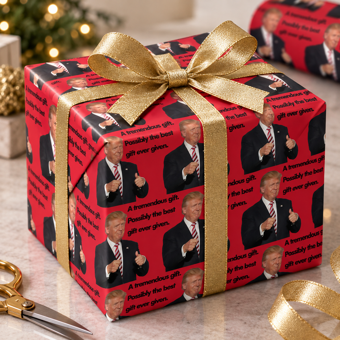 A Tremendous Gift Donald Trump Wrapping Paper