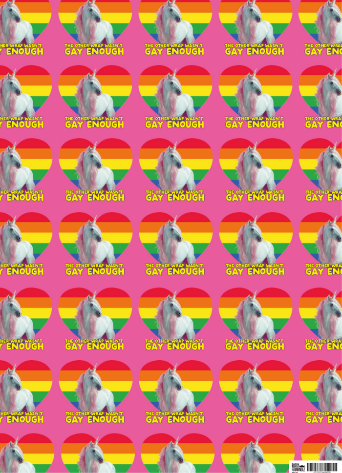 NOT GAY ENOUGH GIFT WRAP