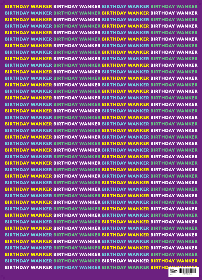 BIRTHDAY WANKER GIFT WRAP