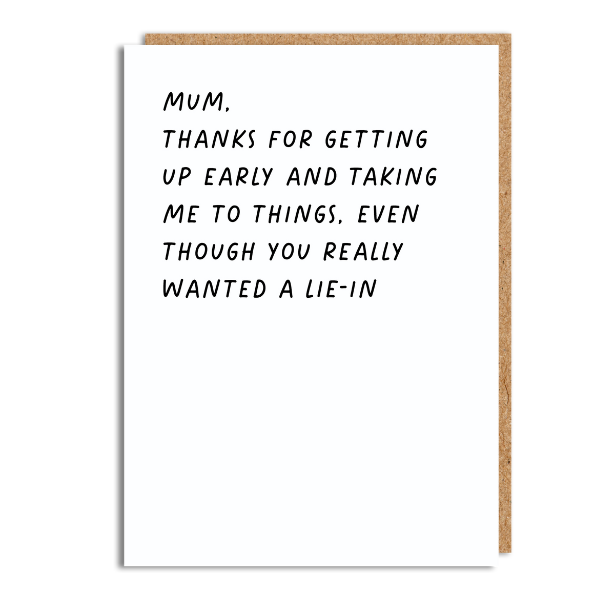 MUM LIE IN