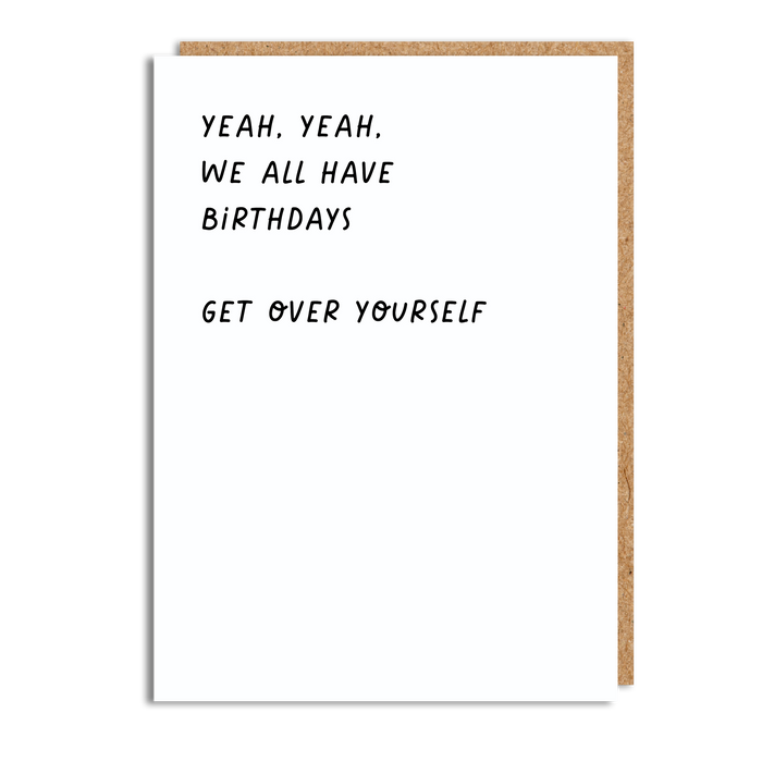 GET OVER YOURSELF