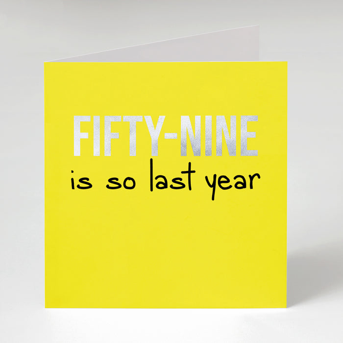 59 SO LAST YEAR