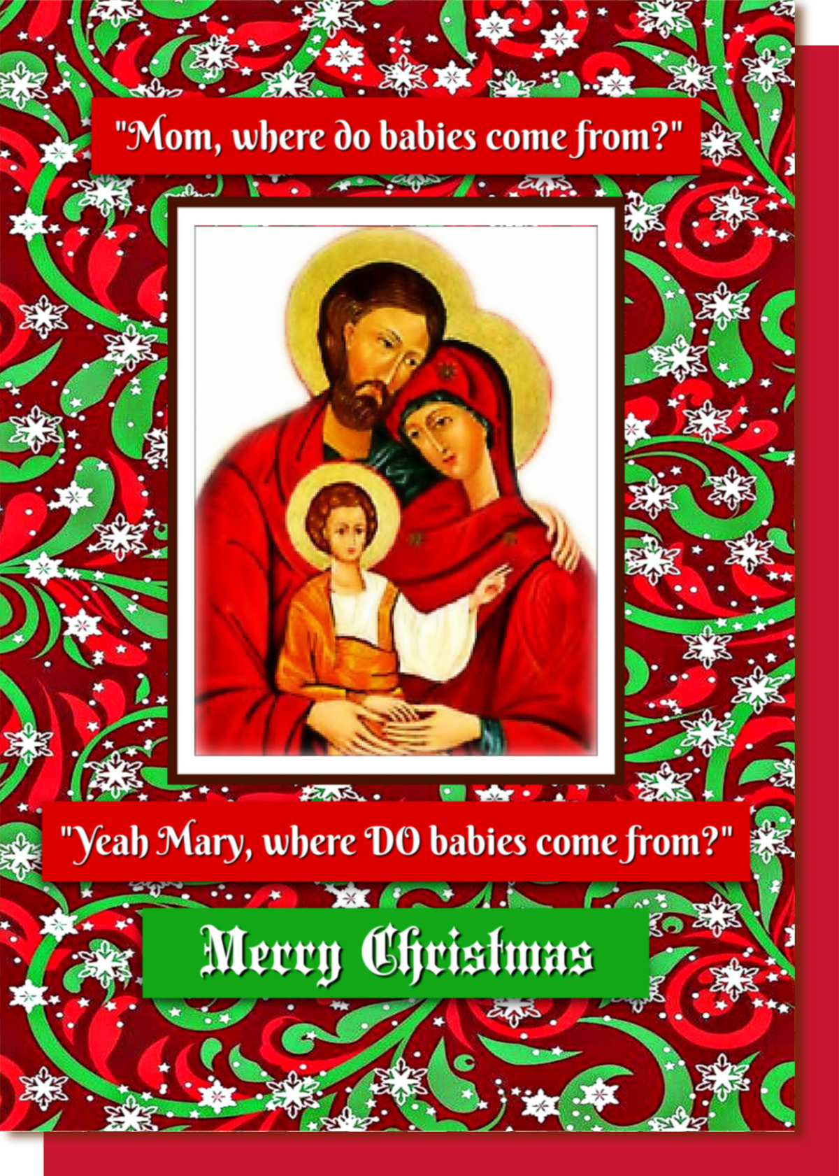Where Do Babies Come From? — Christmas Card