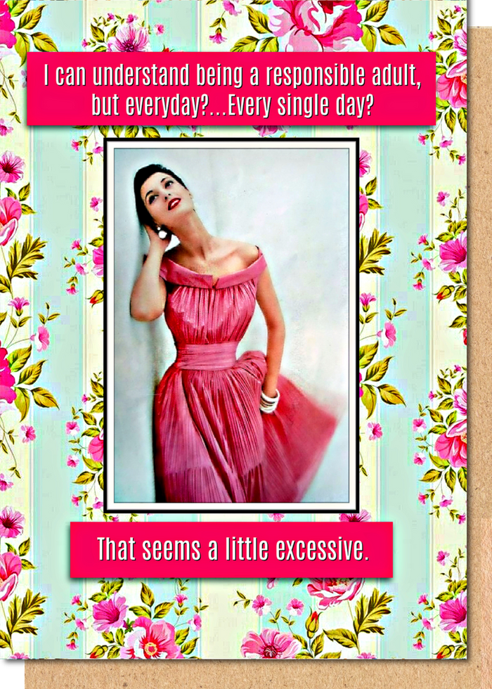 Responsible Adult - Greetings Card