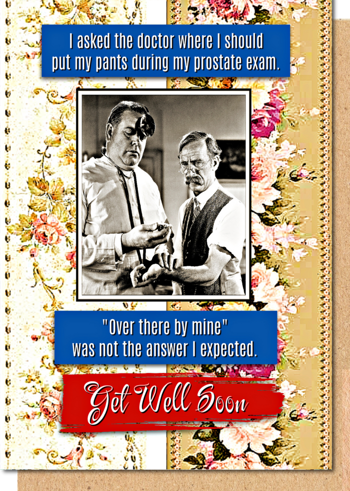 Prostate Exam - Get Well Card